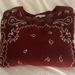 Madewell paisley sweater